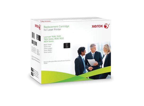 Xerox toner for Lexmark T630AT632/T634/ X630/X632/X634, 22.500 sider ved 5% 